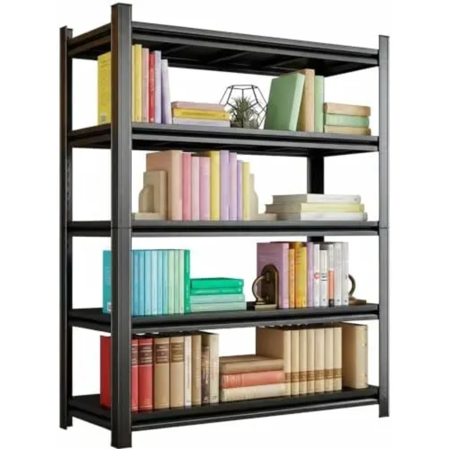 Bookshelf 5 Tier - 5 Katmanlı Ağır Hizmet Tipi Kitaplık,