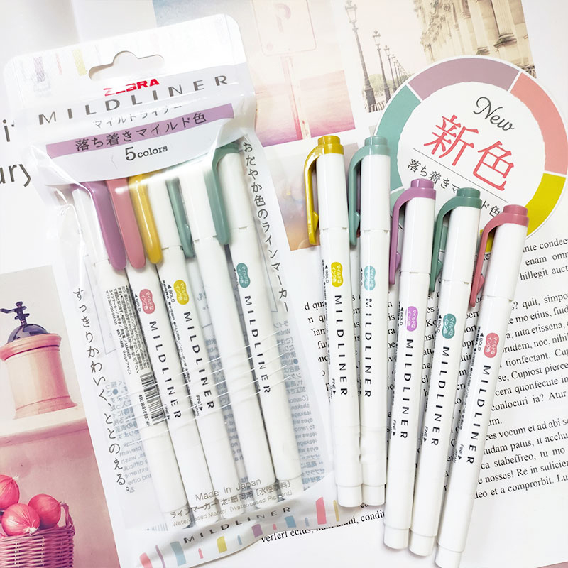 Zebra Pen Sarasa - YENI zebra mildliner vurgulayıcı İşaretleyiciler, WKT7