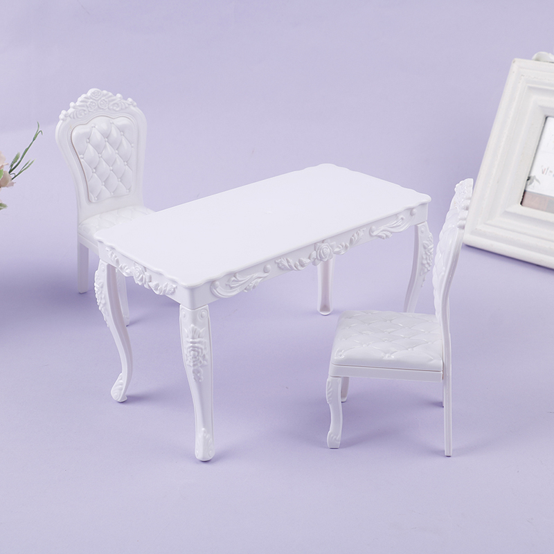 Office Furniture Group - 1/6 bjd bebek yemek masası seti
