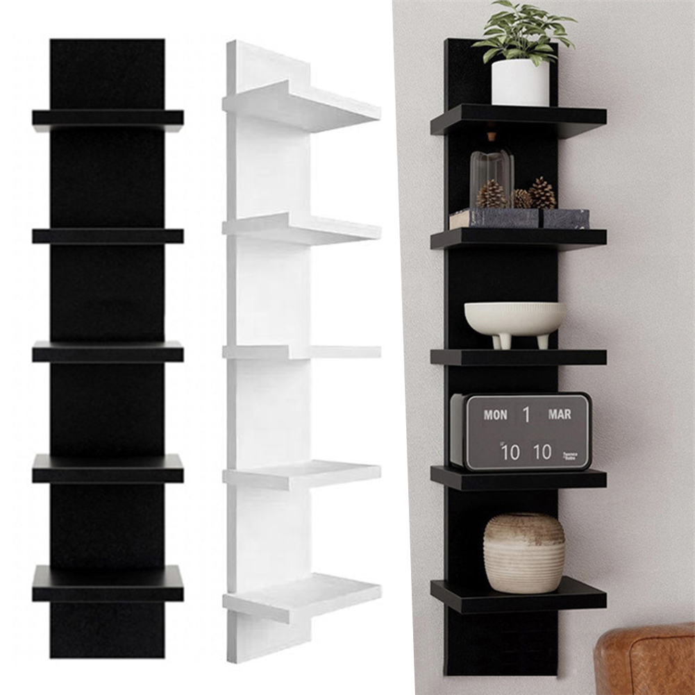 Bookshelf 5 Tier - 5 Katlı Duvara Monte Edilen Kitaplık