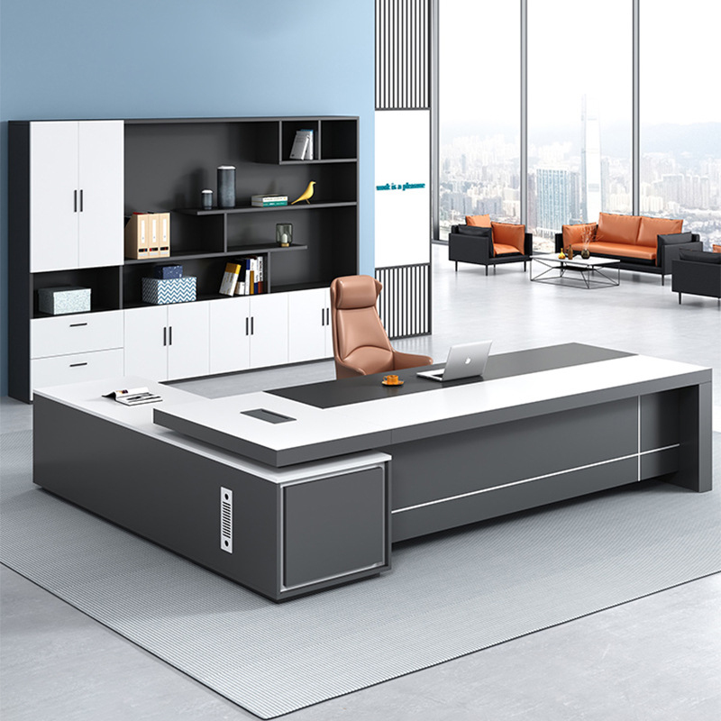 Xh Office Furniture - Beyaz Sandalye Takımı, Yöneticiye Özel, Sade