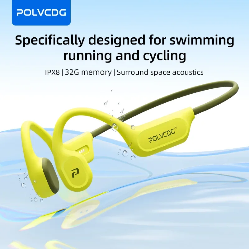 Telephone Headset Office - POLVCDG X9 Kemik İletimli Yüzme Kulaklıkları