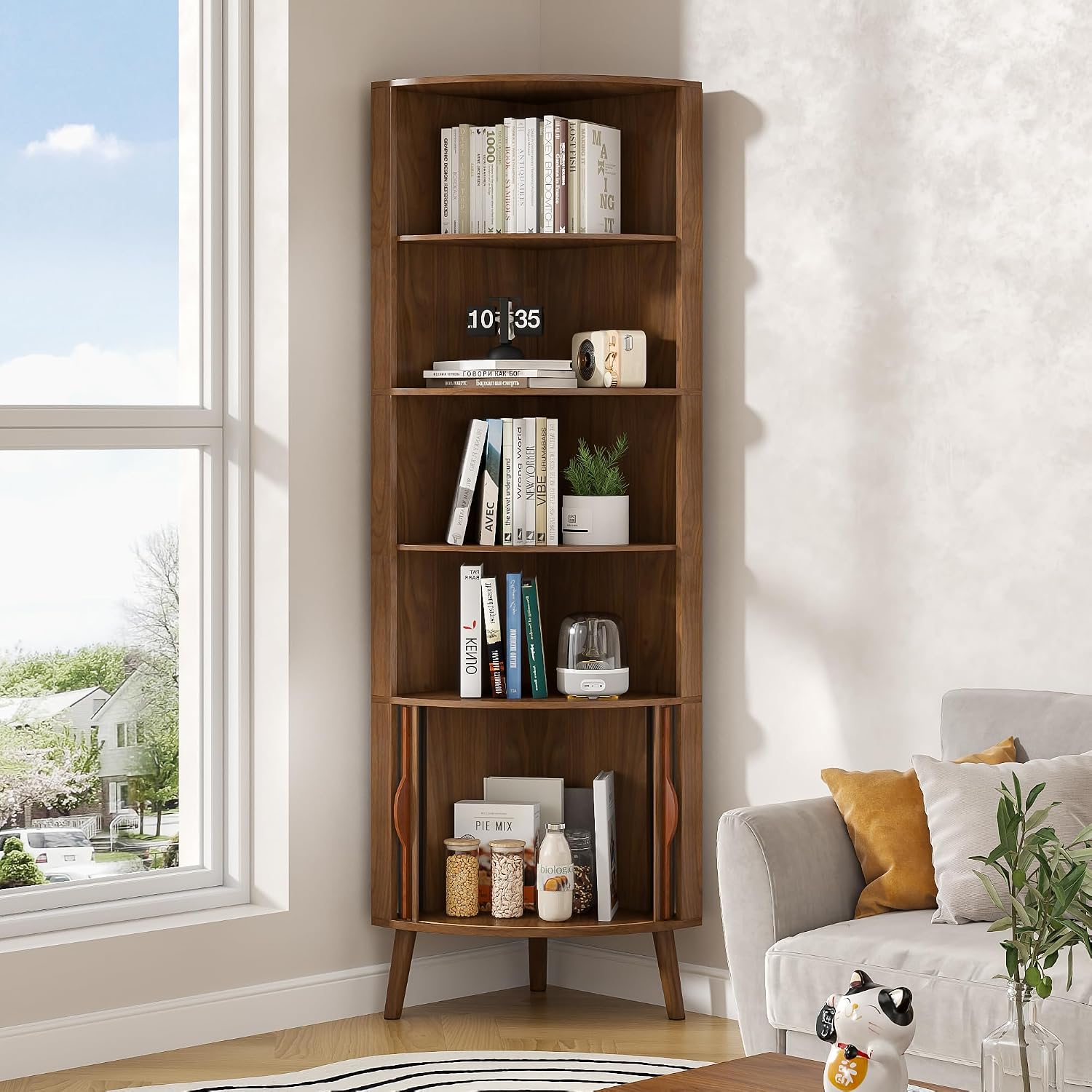5 Katlı Köşe Rafı, 66,73'' Yük - Bookshelf 5 Tier incelemesi ve fiyatı