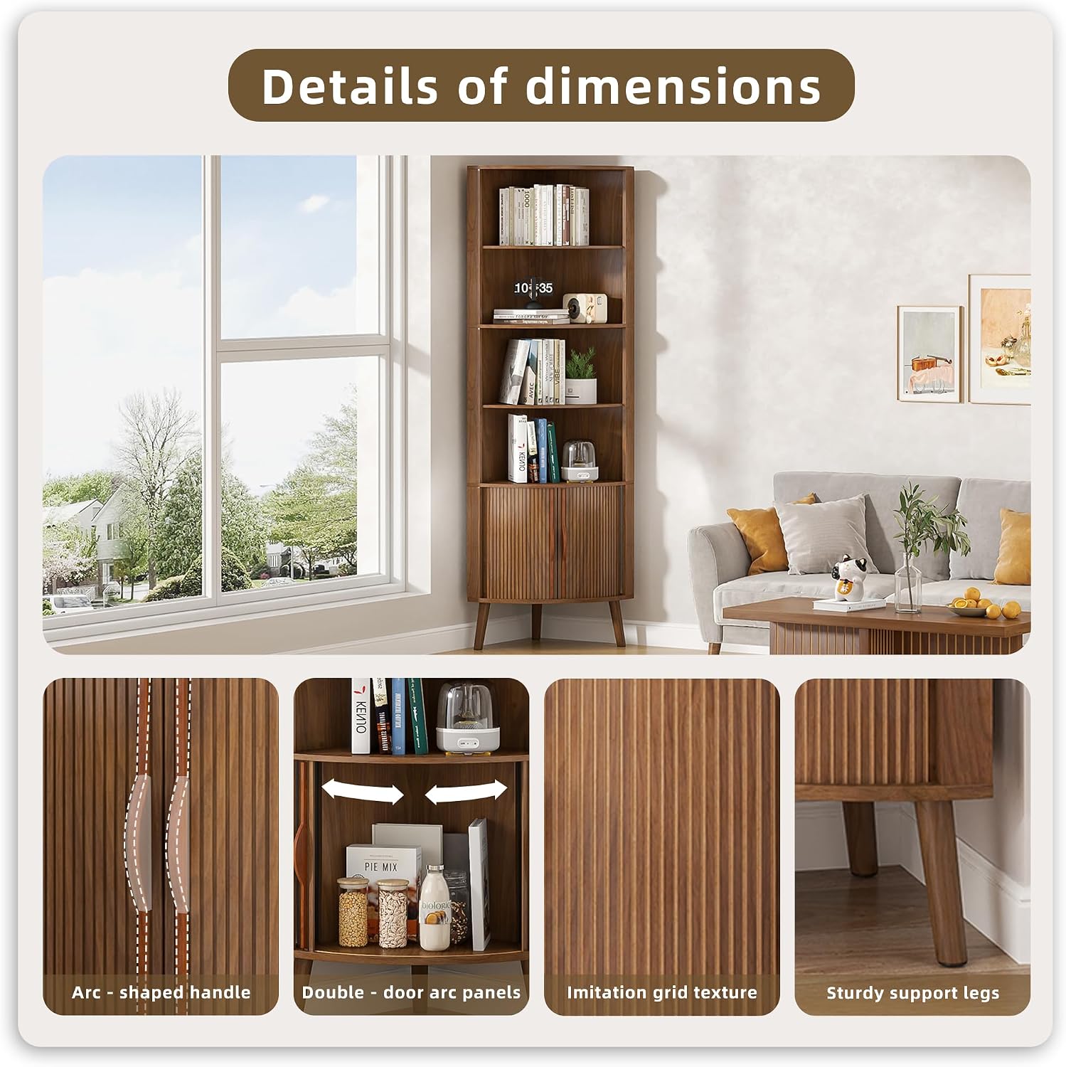 5 Katlı Köşe Rafı, 66,73'' Yük - Bookshelf 5 Tier incelemesi ve fiyatı