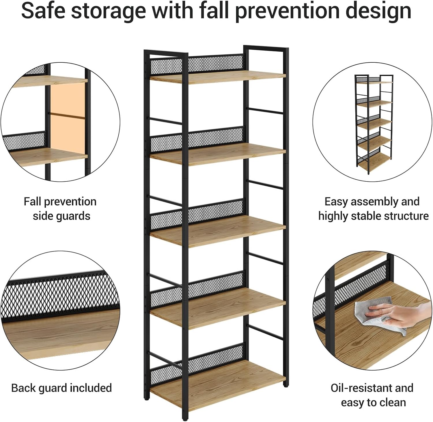 5 Katmanlı Kitaplık Endüstriye - Bookshelf 5 Tier incelemesi ve fiyatı