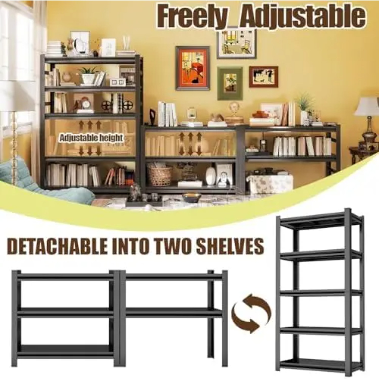 5 Katmanlı Ağır Hizmet Tipi Ki - Bookshelf 5 Tier incelemesi ve fiyatı