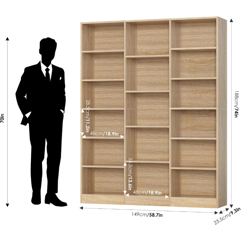 17 Raflı Büyük Üçlü Geniş Kita - Bookshelf 5 Tier incelemesi ve fiyatı