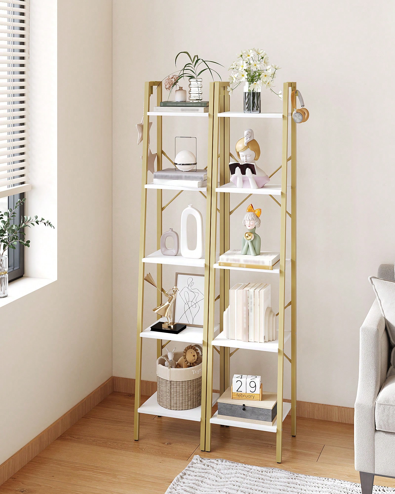 5 Katlı Merdiven Rafı Modern G - Bookshelf 5 Tier incelemesi ve fiyatı