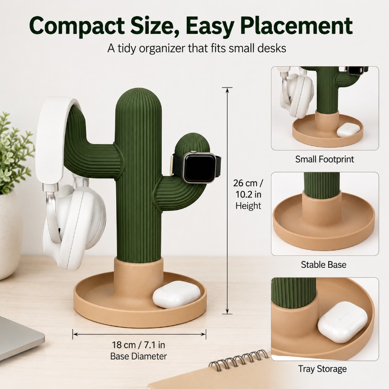 Minimalist Kaktüs Kulaklık Sta - Telephone Headset Office incelemesi ve fiyatı