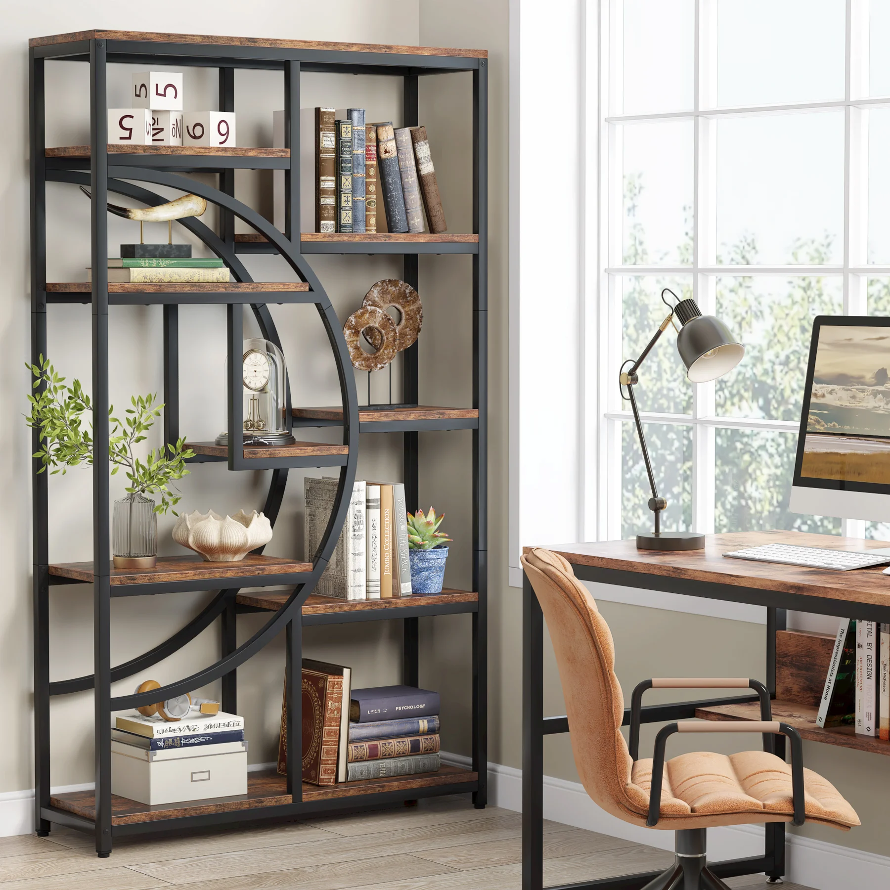 Tribesigns kitaplık endüstriye - Bookshelf 5 Tier incelemesi ve fiyatı